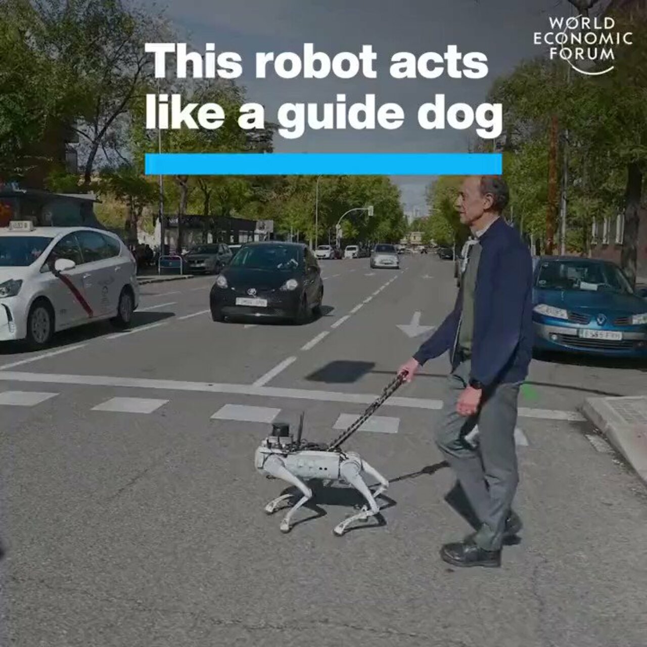This #Robot acts like a guide dog by @wef #AI #ArtificialIntelligence #MI #Robotics #Engineering #Innovation #FutureOfWork #Tech cc: @ronald_vanloon @pbalakrishnarao @chr1sa https://t.co/HED7UnSHm4
