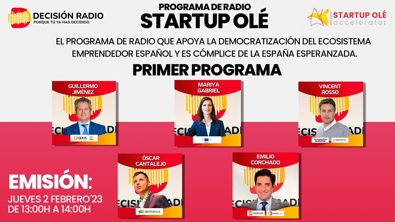 We thank the #European #Commissioner for #Innovation, #Research, #Culture, #Education and #Youth, @GabrielMariya , for her great welcome message on the #radio programme STARTUP OLÉ on @Radiodecision. Listen to the new radio programme about the #Spanish #entrepreneurial #ecosystem https://t.co/PgifTvu4pV