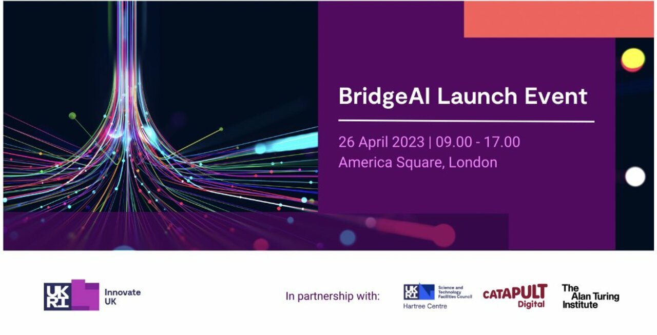  Introducing #BridgeAI.   Boost your business productivity & drive innovation in your industry with #AI & #ML tech. Join the launch event on April 26th to hear more about this £100m @innovateuk funded programme.  ➡️ Register now: http://ow.ly/RyeW50NCmQE #Innovation https://t.co/1dHVzaBc4w