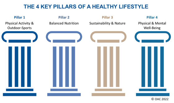 De fyra nyckelpelarna för en hälsosam livsstil