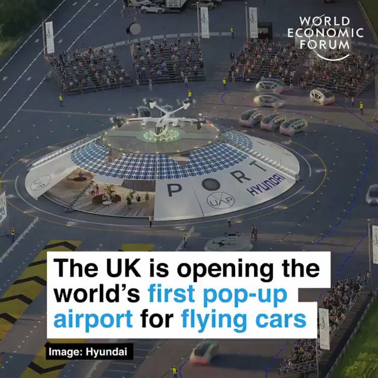 The UK is opening the world’s first pop-up airport for flying cars by @wef #Robotics #Sustainability #CleanEnergy #Engineering #Innovation #Automation #Transport  Cc: @rethinkrobotics @ronald_vanloon @pbalakrishnarao @marutitech @chr1sa https://t.co/DW6eBRke70