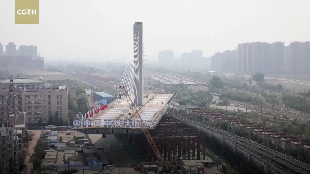 China's longest and widest swing bridge successfully rotated into place by @CGTNOfficial #IoT #SmartCities #Innovation #Finserv #Fintech cc: @enricomolinari https://t.co/P3a6YdLhCY