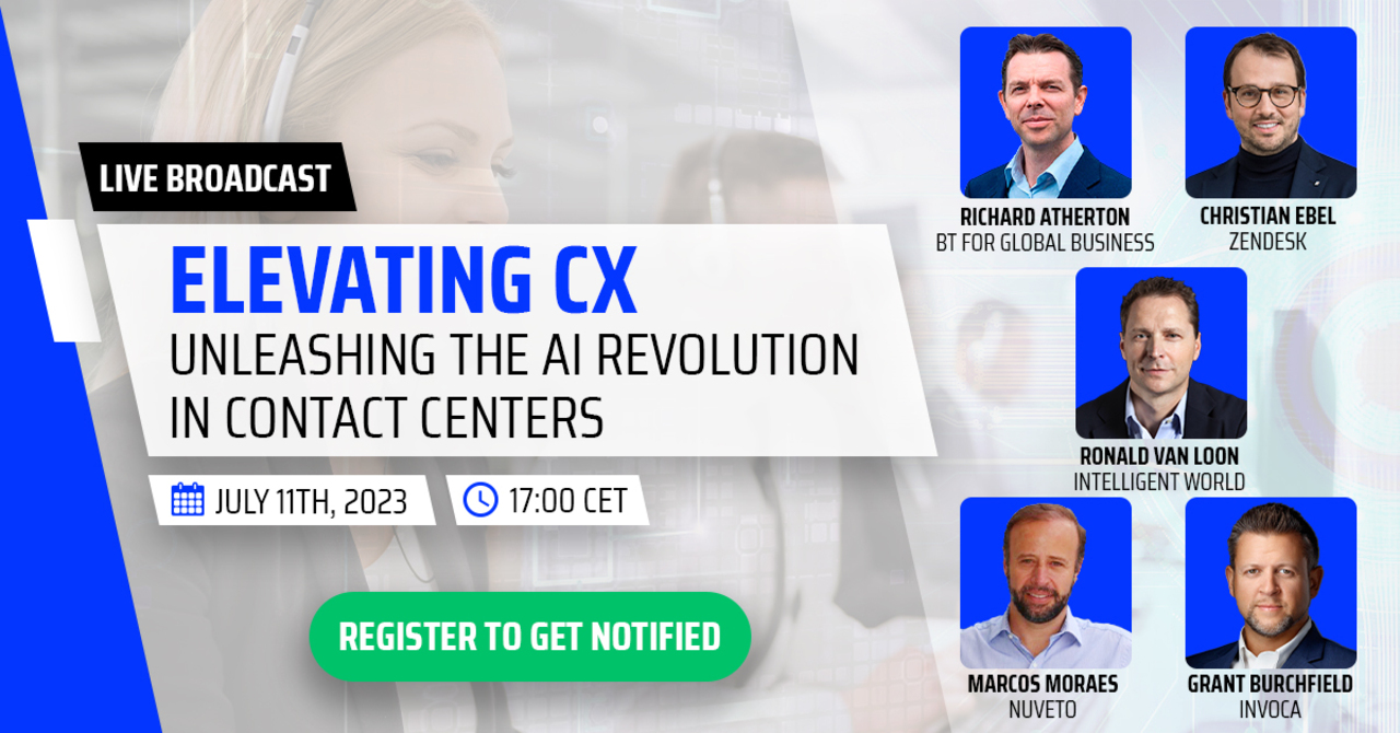 Elevating CX: Unleashing the #AI Revolution in Contact Centers ft. 4 experts from @bt_global @Zendesk @nuvetobr @Invoca & host @Ronald_vanLoon Register now: https://bit.ly/3pif8i6 #Five9Partner @Five9 #CX #UserExperience #Networking #Innovation #Technology Cc: @GlenGilmore https://t.co/IRamL0Tx7L