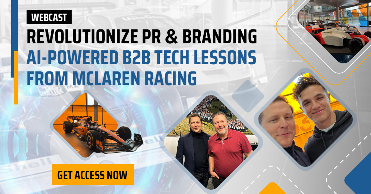 Webcast: Revolutionizing PR & Branding: AI-Powered B2B Tech Lessons from @Ronald_vanLoon's meeting with McLaren Racing CEO @ZBrownCEO and @LandoNorris Get access now: https://bit.ly/3O6Lu8U  @McLarenF1 #AI #ML #Data #Marketing #UserExperience #Innovation #Technology  Cc:… https://twitter.com/i/web/status/1678419166397702146 https://t.co/ivNAV6nJlv