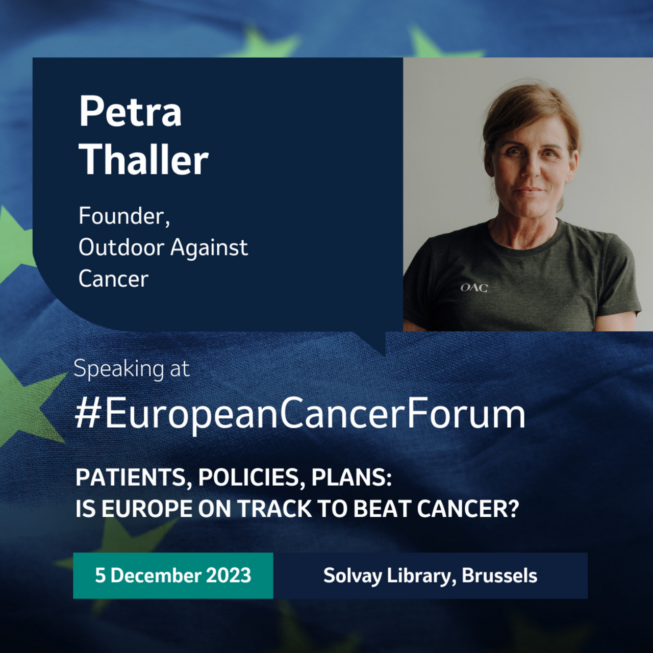 Rebel to be Well: Petra Takes the Stage at the European Cancer Forum