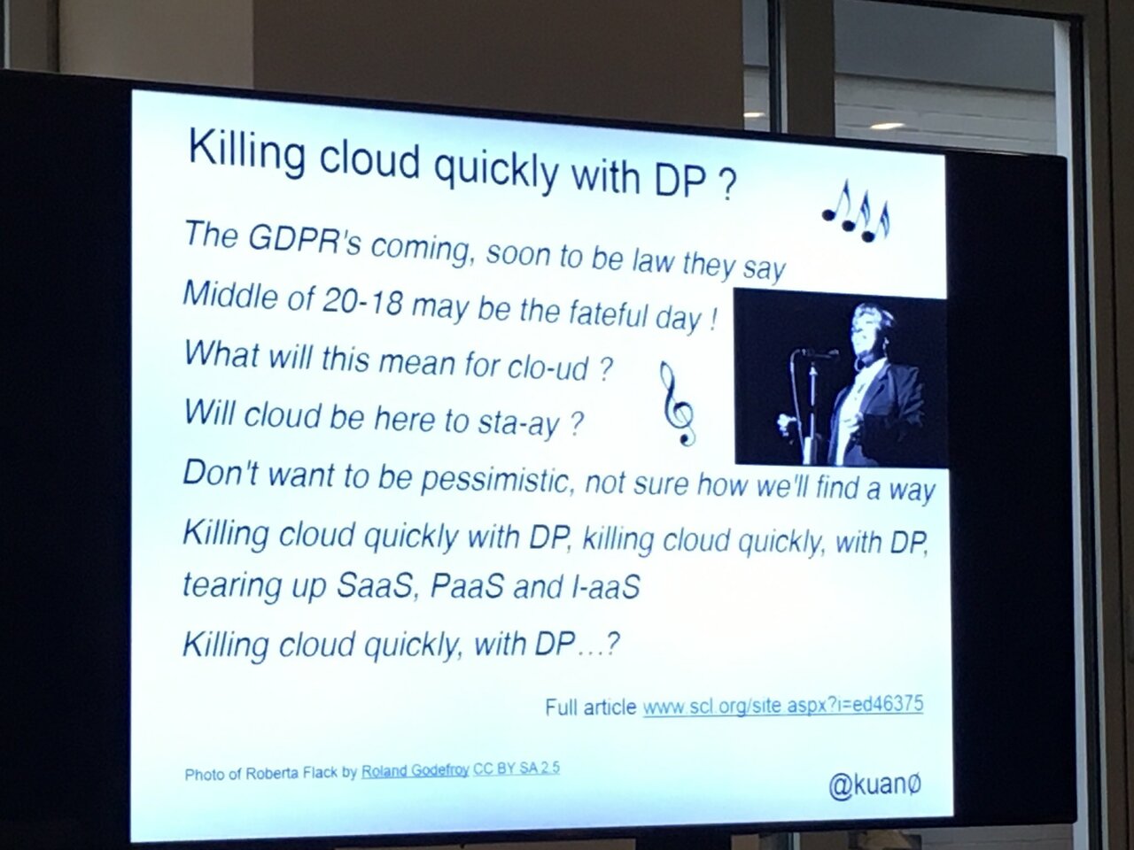 Will Data Protection kill the Cloud? #cloudscape2016 #dataprotection https://t.co/dS3PWQ0SNd